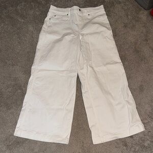 SPANX Off-White Wide-Leg Jeans